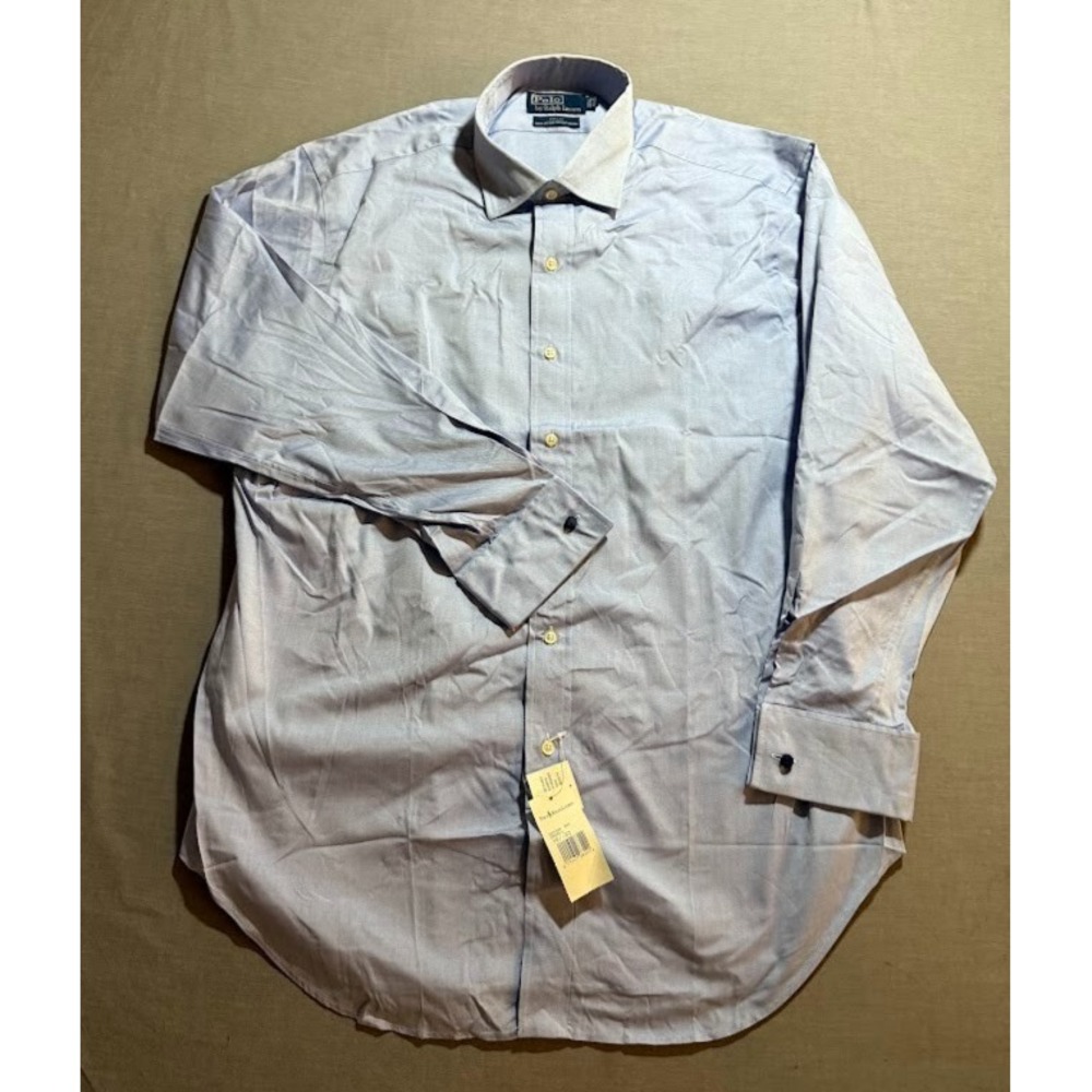 Polo Ralph‎ Lauren Shirt Adult 16 1/2-33 Blue Button Up Long Sleeve Casual Mens.